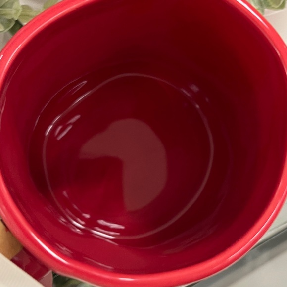 Rae Dunn Valentine’s Day Love Heart Sweetheart Red Ceramic Coffee Mug NWT - Picture 4 of 5